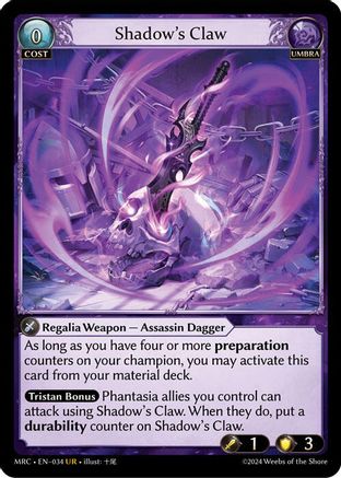 Shadow's Claw (034) - Mercurial Heart Foil