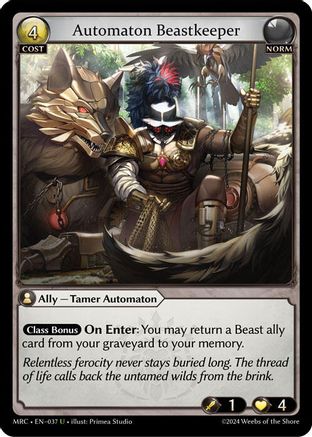 Automaton Beastkeeper (037) - Mercurial Heart Foil