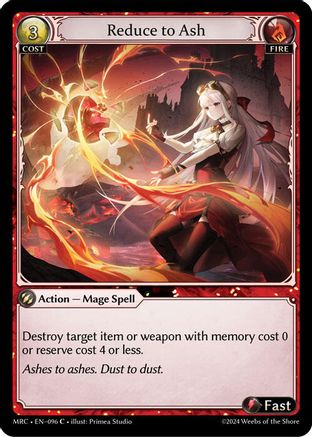 Reduce to Ash (096) - Mercurial Heart Foil