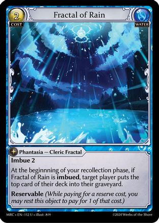 Fractal of Rain (112) - Mercurial Heart Foil