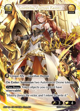 Cordelia, Aurous Kaiser (CSR) (175) - Mercurial Heart Foil