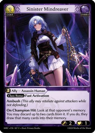 Sinister Mindreaver (187) - Mercurial Heart