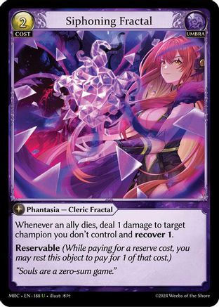 Siphoning Fractal (188) - Mercurial Heart Foil