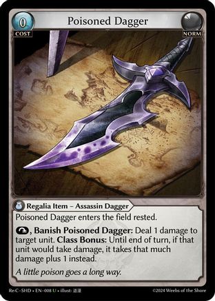 Poisoned Dagger (008) - Tristan ReCollection Shadowdancer