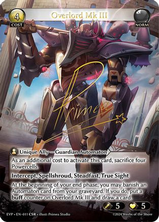Overlord Mk III (011) - Promotional Cards Foil
