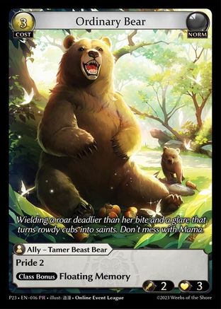 Ordinary Bear (016) - Promotional Cards Foil