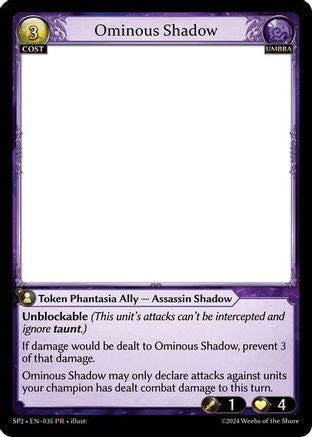 Ominous Shadow (035) - Supporter Pack 2