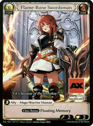 Flame-Rune Swordsman (112) - Promotional Cards