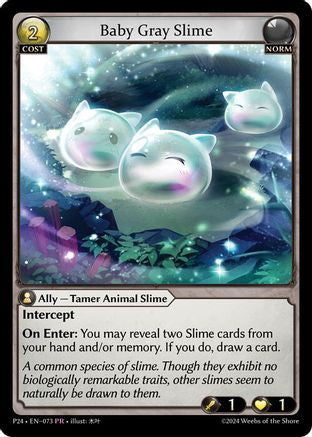 Baby Gray Slime (073) - Promotional Cards