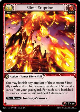 Slime Eruption (077) - Promotional Cards Foil