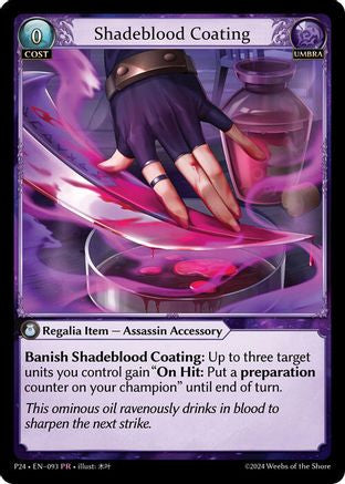 Shadeblood Coating (093) - Promotional Cards Foil