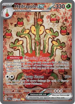 Hydrapple ex - 167/142 167 - SV07 Stellar Crown Holofoil