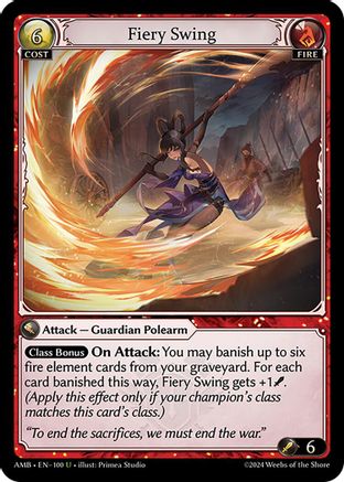 Fiery Swing (100) - Mortal Ambition Foil