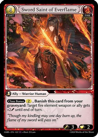 Sword Saint of Everflame (122) - Mortal Ambition Foil
