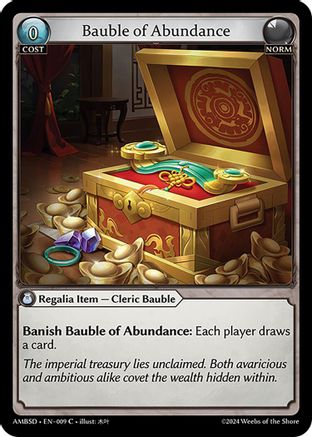 Bauble of Abundance (009) - Mortal Ambition Starter Decks