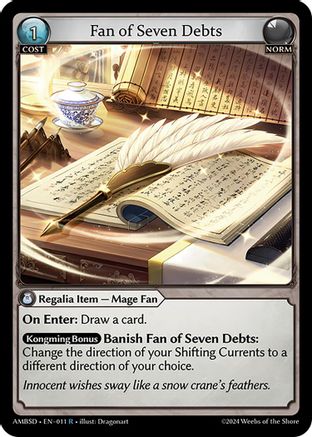 Fan of Seven Debts (011) - Mortal Ambition Starter Decks