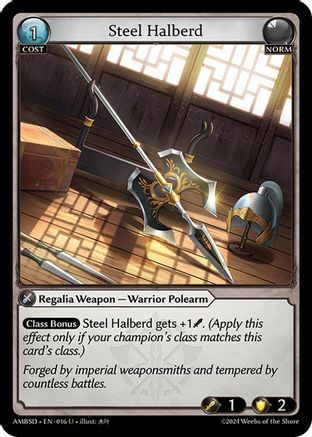 Steel Halberd (016) - Mortal Ambition Starter Decks