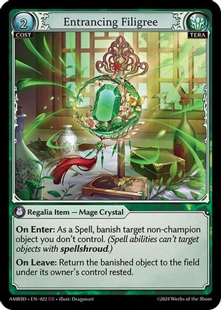 Entrancing Filigree (022) - Mortal Ambition Starter Decks