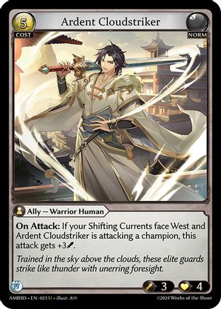 Ardent Cloudstriker (023) - Mortal Ambition Starter Decks