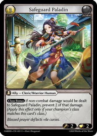 Safeguard Paladin (031) - Mortal Ambition Starter Decks