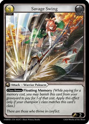 Savage Swing (032) - Mortal Ambition Starter Decks