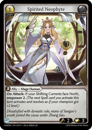 Spirited Neophyte (034) - Mortal Ambition Starter Decks