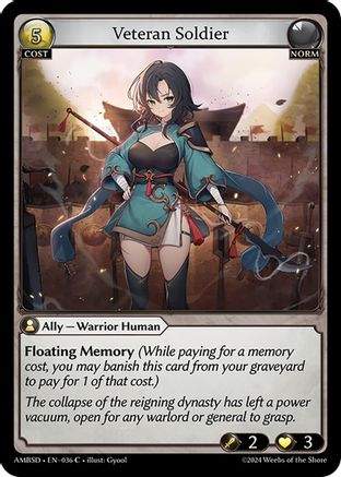 Veteran Soldier (036) - Mortal Ambition Starter Decks