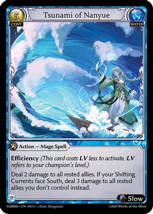 Tsunami of Nanyue (043) - Mortal Ambition Starter Decks