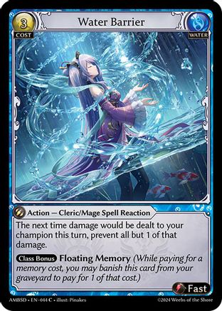 Water Barrier (044) - Mortal Ambition Starter Decks