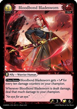 Bloodbond Bladesworn (051) - Mortal Ambition Starter Decks