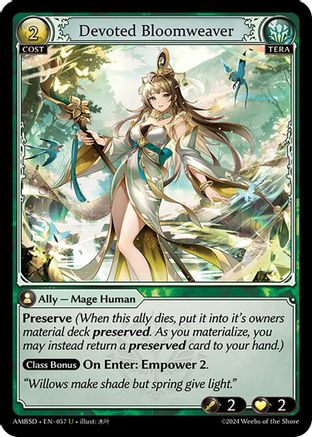 Devoted Bloomweaver (057) - Mortal Ambition Starter Decks