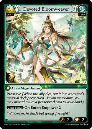 Devoted Bloomweaver (129) - Promotional Cards Foil