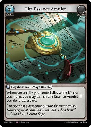 Life Essence Amulet (135) (135) - Promotional Cards Foil