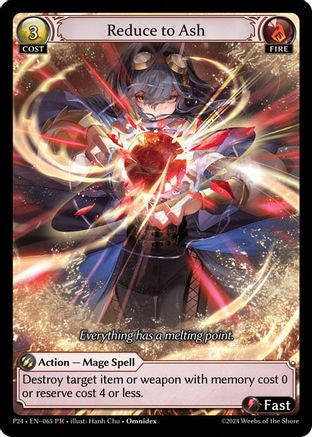 Reduce to Ash (063) - Promotional Cards Foil