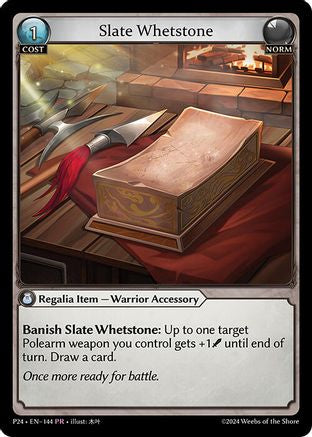 Slate Whetstone (144) - Promotional Cards Foil