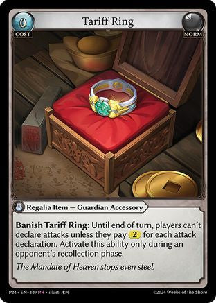 Tariff Ring (149) - Promotional Cards Foil