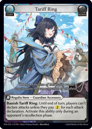 Tariff Ring (115) (115) - Promotional Cards