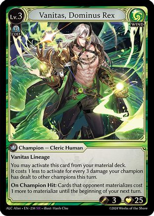 Vanitas, Dominus Rex (234) - Alchemical Revolution Alter Edition Foil
