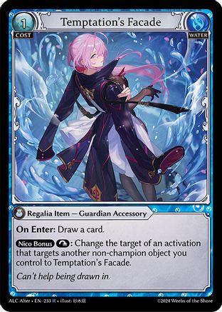 Temptation's Facade (233) - Alchemical Revolution Alter Edition Foil