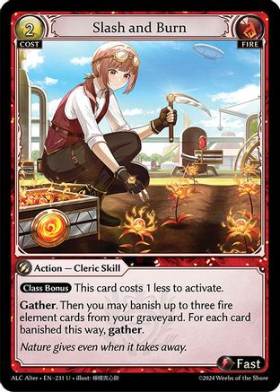 Slash and Burn (231) - Alchemical Revolution Alter Edition Foil