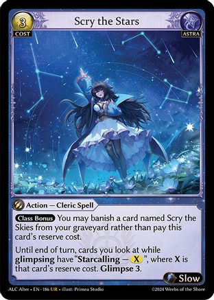 Scry the Stars (186) - Alchemical Revolution Alter Edition Foil