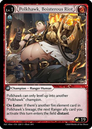 Polkhawk, Boisterous Riot (228) - Alchemical Revolution Alter Edition