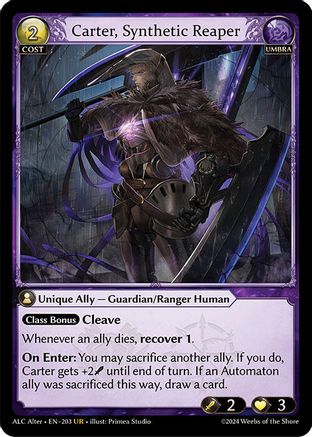 Carter, Synthetic Reaper (203) - Alchemical Revolution Alter Edition