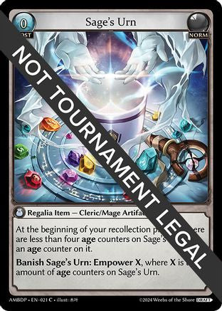 Sage's Urn (021) - Mortal Ambition Draft Pack