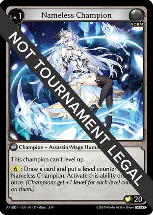 Nameless Champion (Assassin/Mage) (001) - Mortal Ambition Draft Pack
