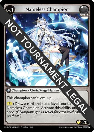 Nameless Champion (Cleric/Mage) (001) - Mortal Ambition Draft Pack