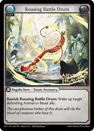 Rousing Rattle Drum (022) - Promotional Cards Foil