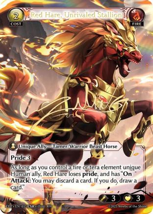 Red Hare, Unrivaled Stallion (015) - Abyssal Heaven Event Pack