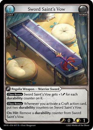 Sword Saint's Vow (017) - Abyssal Heaven Foil