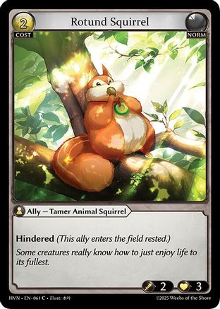Rotund Squirrel (061) - Abyssal Heaven Foil